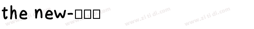 the new字体转换